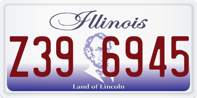 IL license plate Z396945