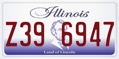IL license plate Z396947