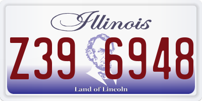 IL license plate Z396948
