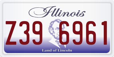 IL license plate Z396961