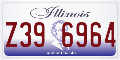 IL license plate Z396964