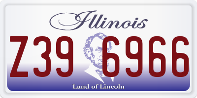 IL license plate Z396966