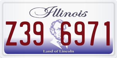 IL license plate Z396971
