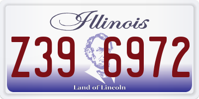 IL license plate Z396972
