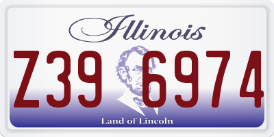 IL license plate Z396974