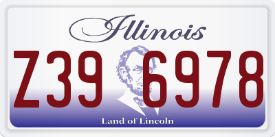 IL license plate Z396978