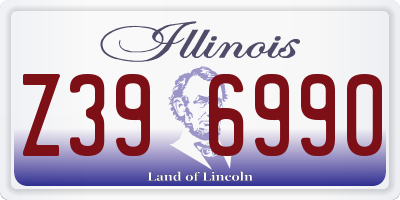 IL license plate Z396990