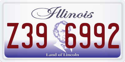IL license plate Z396992