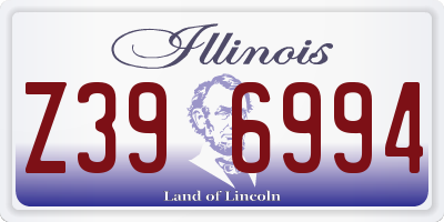 IL license plate Z396994