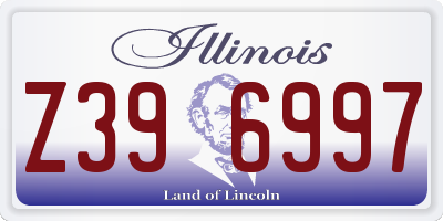 IL license plate Z396997