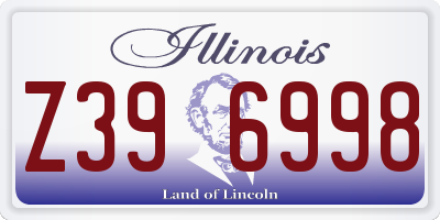 IL license plate Z396998