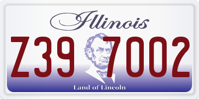 IL license plate Z397002