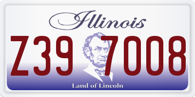 IL license plate Z397008