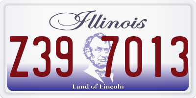 IL license plate Z397013