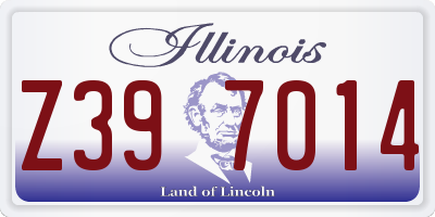 IL license plate Z397014
