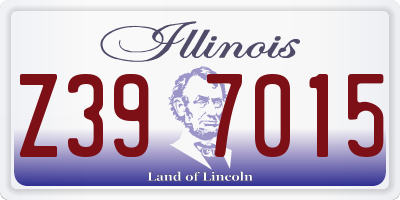 IL license plate Z397015