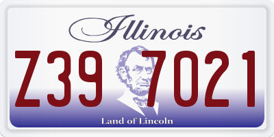 IL license plate Z397021