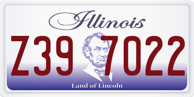 IL license plate Z397022