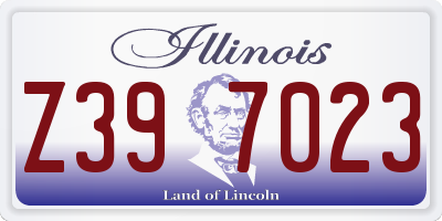 IL license plate Z397023
