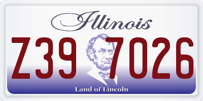 IL license plate Z397026