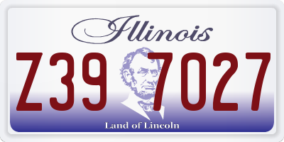 IL license plate Z397027