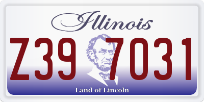 IL license plate Z397031