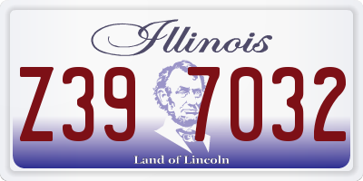 IL license plate Z397032