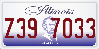 IL license plate Z397033