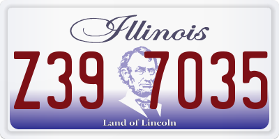 IL license plate Z397035