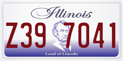 IL license plate Z397041