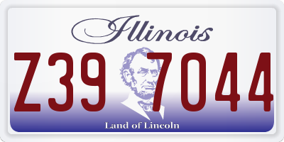 IL license plate Z397044