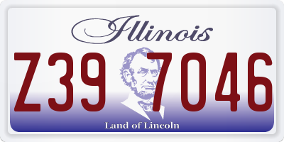 IL license plate Z397046