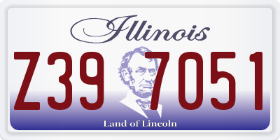 IL license plate Z397051