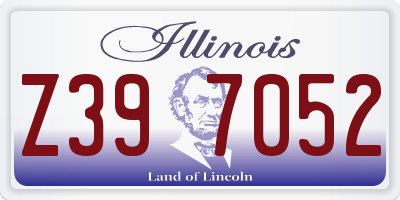 IL license plate Z397052
