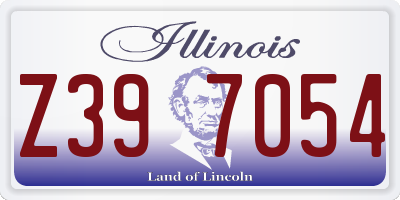 IL license plate Z397054