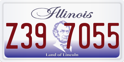 IL license plate Z397055