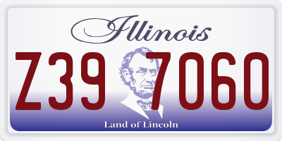 IL license plate Z397060