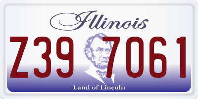 IL license plate Z397061