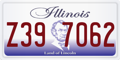 IL license plate Z397062