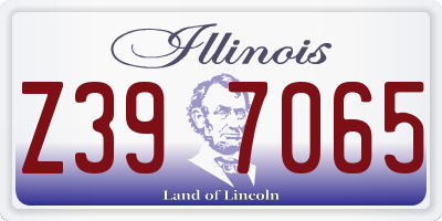IL license plate Z397065