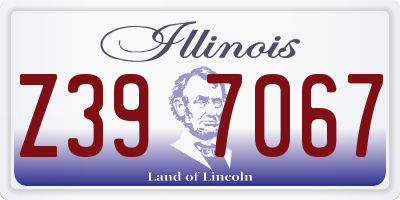 IL license plate Z397067