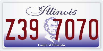 IL license plate Z397070