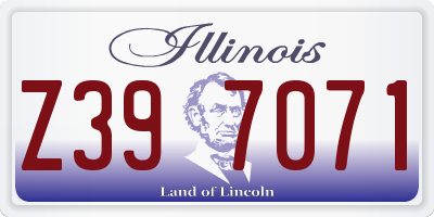 IL license plate Z397071
