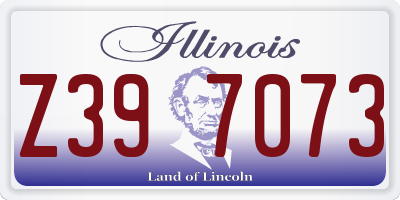 IL license plate Z397073