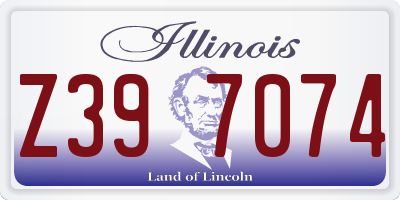 IL license plate Z397074