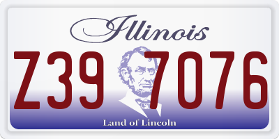 IL license plate Z397076