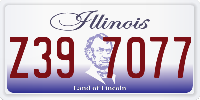 IL license plate Z397077