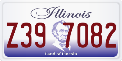 IL license plate Z397082