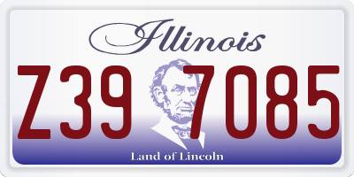 IL license plate Z397085