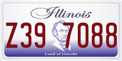IL license plate Z397088